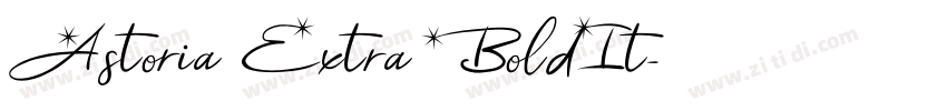 Astoria Extra BoldIt字体转换